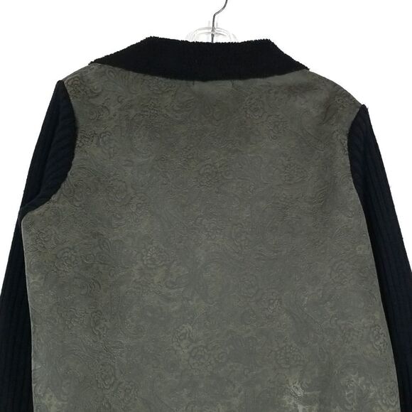 Coldwater Creek Cardigan Women's Medium Button Up Knit With Decorative Flowers - Picture 6 of 9